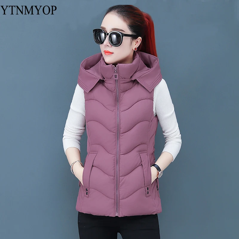 YTNMYOP Women Winter Vest Hooded Autumn Winter Basic Jackets Coats Sleeveless Solid Vests For Ladies Thick Warm Tops Outwear
YTNMYOP Women Winter Vest Hooded Autumn Winter Basic Jackets Coats Sleeveless Solid Vests For Ladies Thick Warm Tops Outwear