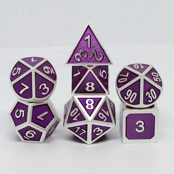 metal dice dnd dices set rpg polyhedral solid dungeons and dragon table games Zinc alloy purple digital d&d dice 7pcs 
metal dice dnd dices set rpg polyhedral solid dungeons and dragon table games Zinc alloy purple digital d&d dice 7pcs