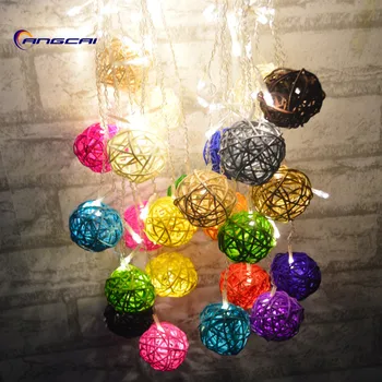 Curtain Lights 4M*0.3 0.4 0.5m 96led Multicolor Handmade Rattan Balls String Fairy Party Patio Decor Party Night Twinkle garland
Curtain Lights 4M*0.3 0.4 0.5m 96led Multicolor Handmade Rattan Balls String Fairy Party Patio Decor Party Night Twinkle garland