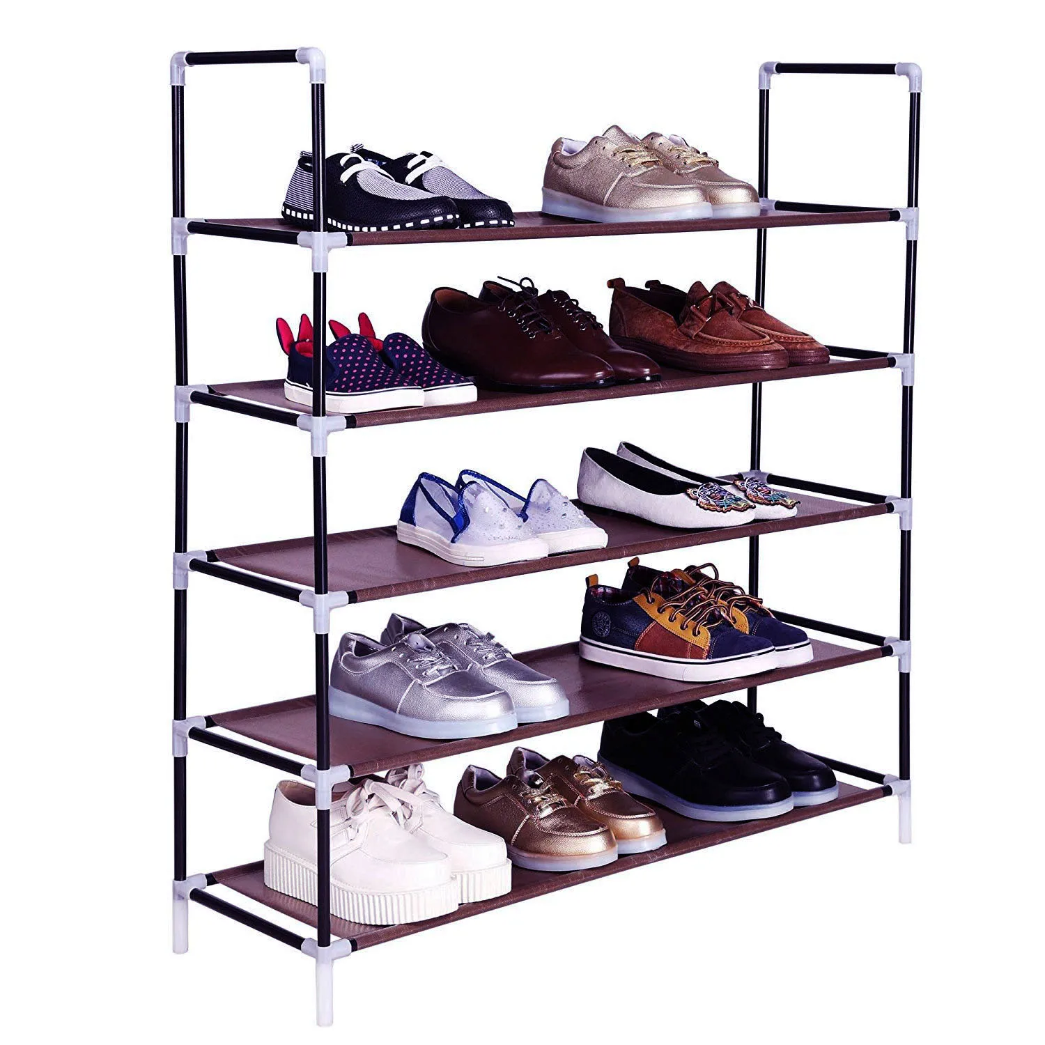 Simple Assembly 5 Tiers Non-woven Fabric Durable Shoe Rack with Handle Household HFing
Simple Assembly 5 Tiers Non-woven Fabric Durable Shoe Rack with Handle Household HFing