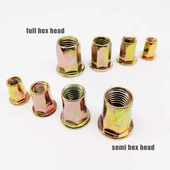 5/20pcs M4 M5 M6 M8 M10 M12 Carbon Steel Half Semi Hex Hexagon Flat Head Binding Rivet Nut Insert Rivnut Nutsert for Screw Bolt
5/20pcs M4 M5 M6 M8 M10 M12 Carbon Steel Half Semi Hex Hexagon Flat Head Binding Rivet Nut Insert Rivnut Nutsert for Screw Bolt