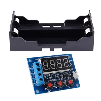 Black Battery Holder 4 Pins for 2X18650 Rechargeable Li-Ion & Blue Battery Capacity Meter Discharge Tester 18650
Black Battery Holder 4 Pins for 2X18650 Rechargeable Li-Ion & Blue Battery Capacity Meter Discharge Tester 18650