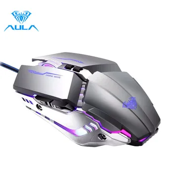 AULA S30 Professional Gaming Mouse Wired 3200DPI 7 Buttons Macro Mechanical Optical Backlit Mouse Computer Mause for Desktop PC
AULA S30 Professional Gaming Mouse Wired 3200DPI 7 Buttons Macro Mechanical Optical Backlit Mouse Computer Mause for Desktop PC