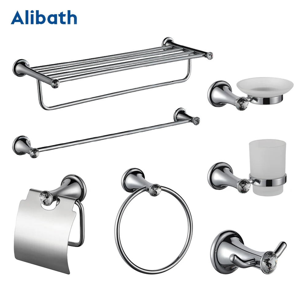 Luxury Bathroom Accessories Crystal Solid Brass Bath Hardware Set Toothbrush Holder Metal Chrome Toilet Brush Holder Towel Rack.
Luxury Bathroom Accessories Crystal Solid Brass Bath Hardware Set Toothbrush Holder Metal Chrome Toilet Brush Holder Towel Rack.