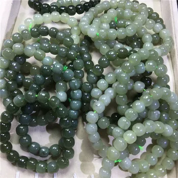 Natural Hetian jade green jade beads bracelet traditional bracelet
Natural Hetian jade green jade beads bracelet traditional bracelet