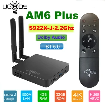 Amlogic S922X-J UGOOS AM6 Plus Smart Android 9.0 TV Box DDR4 4GB RAM 32GB ROM 2.4G 5G WiFi 1000M LAN BT5.0 UHD 4K Media Player
Amlogic S922X-J UGOOS AM6 Plus Smart Android 9.0 TV Box DDR4 4GB RAM 32GB ROM 2.4G 5G WiFi 1000M LAN BT5.0 UHD 4K Media Player
