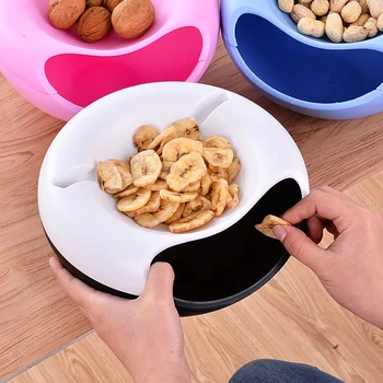 New Creative Lazy Fruit Plate Double Layer Plastic Candy Seeds Peel Dish Storage
New Creative Lazy Fruit Plate Double Layer Plastic Candy Seeds Peel Dish Storage