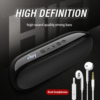 NBY 4070 Wireless Portable Bluetooth Speaker FM Radio 3D Stereo Music Surround Loudspeaker Computer Subwoofer Box Support TF AUX
NBY 4070 Wireless Portable Bluetooth Speaker FM Radio 3D Stereo Music Surround Loudspeaker Computer Subwoofer Box Support TF AUX