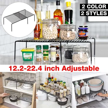 2 Types 31-57cm Adjustable Kitchen Storage Rack Spice Sauce Standing Rack Kitchen Countertop Organizer Shelf Holder
2 Types 31-57cm Adjustable Kitchen Storage Rack Spice Sauce Standing Rack Kitchen Countertop Organizer Shelf Holder