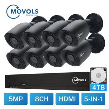 MOVOLS 5MP CCTV Camera Security System Kit 5mp AHD Camera Outdoor IR Security Camera Video Surveillance System 8ch DVR Set
MOVOLS 5MP CCTV Camera Security System Kit 5mp AHD Camera Outdoor IR Security Camera Video Surveillance System 8ch DVR Set