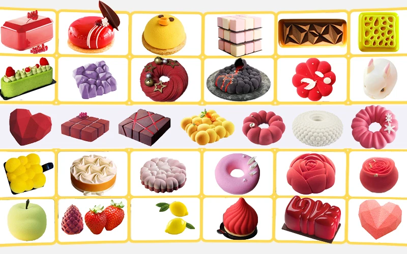 Description Picture 2 of itemMeibum Mangifera Design Silicone Cake Moulds Fruit Mousse 6 Cavity Mango Pastry Baking Tools Dessert Kitchen Bakeware