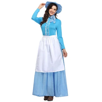 Women Maid Dress Fashion Halloween Cosplay Costume 3pcs Set Outfits Long Sleeves High Waist Pleated Long Dress Women Clothes
Women Maid Dress Fashion Halloween Cosplay Costume 3pcs Set Outfits Long Sleeves High Waist Pleated Long Dress Women Clothes