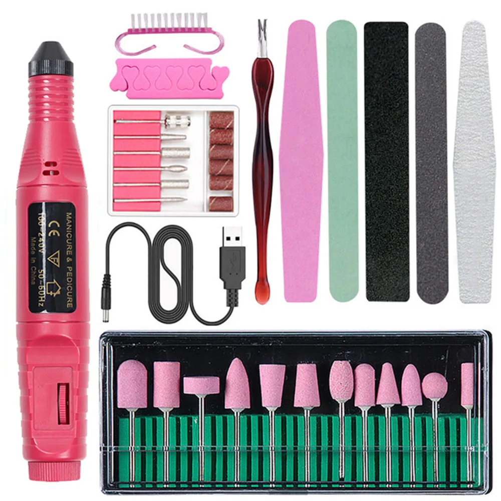 Nail Drill Machine with Nail Drill Bits Set Professional Electric Nail Drill Set Nail Art Sanding File Gel Polish Remover Tools
Nail Drill Machine with Nail Drill Bits Set Professional Electric Nail Drill Set Nail Art Sanding File Gel Polish Remover Tools