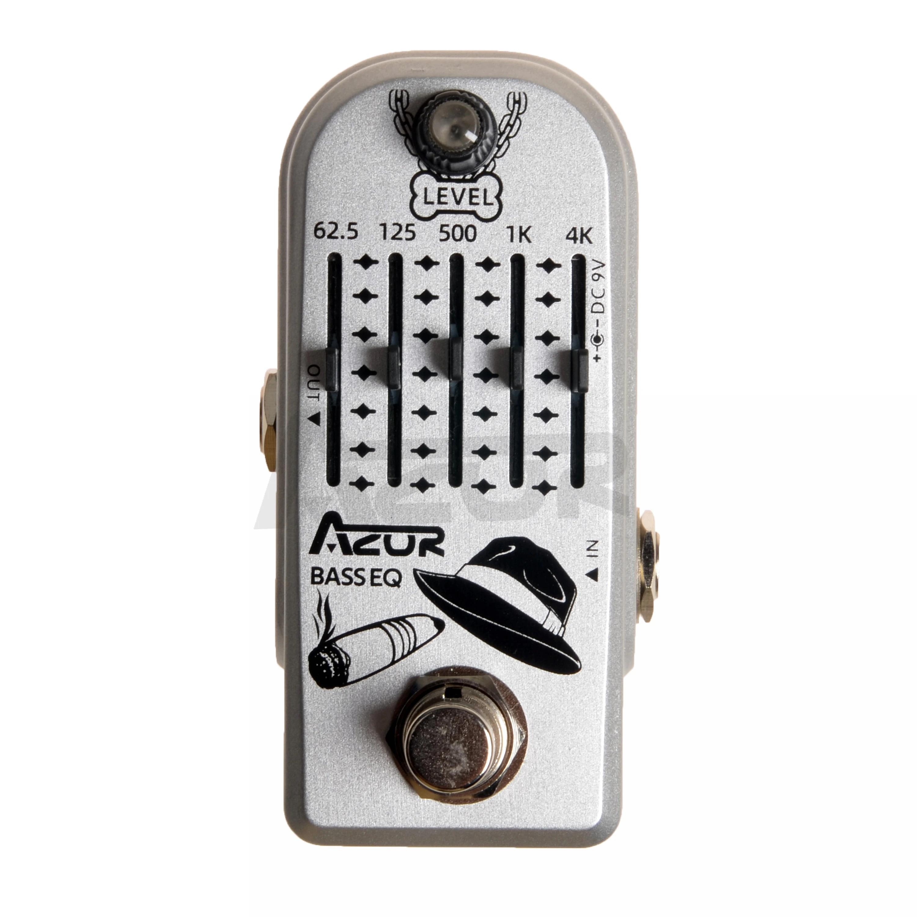 AZOR AP-323 Bass EQ Mini Guitar Effect Pedal 5 Band With LEVEL Channel Azor Parts Accessories | Спорт и развлечения