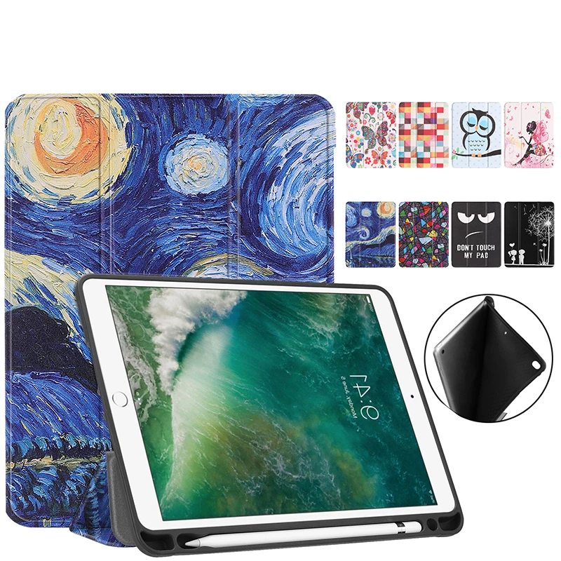 Умный чехол-подставка ase для iPad 2018 2017 Air 2 1 Pro 9 7 с держателем карандашей функцией