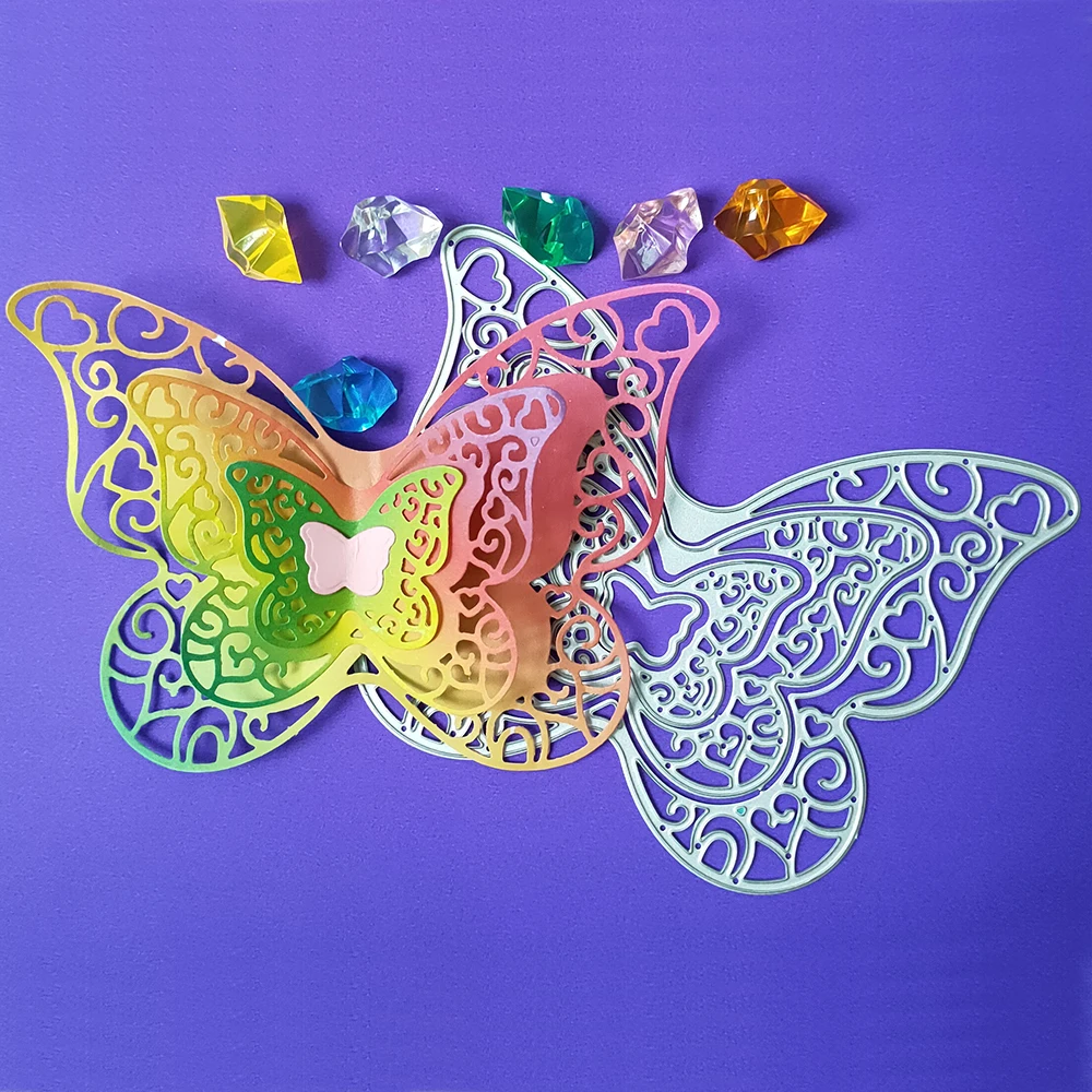 New Four-piece Giant Butterfly cutting Die mould pattern scrapbook die embossing DIY handicraft paper card photo album metal
New Four-piece Giant Butterfly cutting Die mould pattern scrapbook die embossing DIY handicraft paper card photo album metal