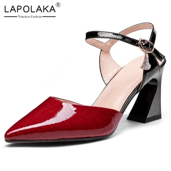 Lapolaka 2020 New Fashion Cow Leather Women Sandals High Heel Buckle Strap Metal Decoration Strange Style Office Lady Pumps
Lapolaka 2020 New Fashion Cow Leather Women Sandals High Heel Buckle Strap Metal Decoration Strange Style Office Lady Pumps