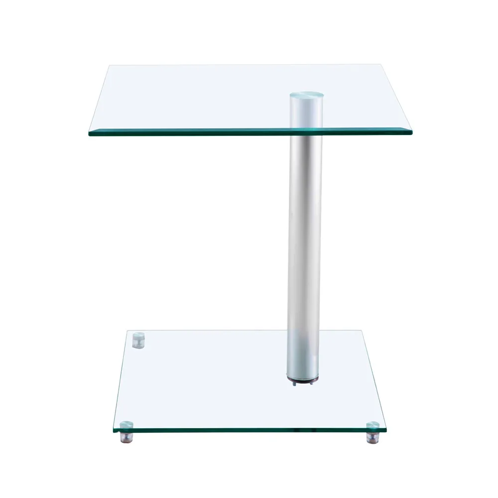 Home Side Tables Furniture Clear Glass End Table Living Room Table 2-Tier Square Glass Minimalist Office Magazine Storage Shelf
Home Side Tables Furniture Clear Glass End Table Living Room Table 2-Tier Square Glass Minimalist Office Magazine Storage Shelf