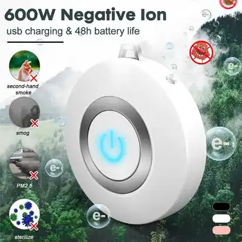 Wearable Air Purifier Necklace Mini Portable USB charge Air Cleaner Negative Ion Generator Low Noise Air Freshener Pendant
Wearable Air Purifier Necklace Mini Portable USB charge Air Cleaner Negative Ion Generator Low Noise Air Freshener Pendant