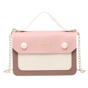 2020 Summer Women Small Chain Bag Color Matching Simple Fashion Korean-Style Messenger Bag Chain Shoulder Bag Soft PU Leather
2020 Summer Women Small Chain Bag Color Matching Simple Fashion Korean-Style Messenger Bag Chain Shoulder Bag Soft PU Leather