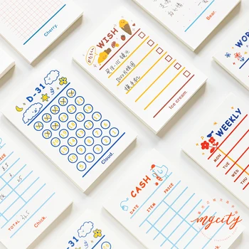 50 Pcs Memo Pad Notebook Creative Desktop Plan Notepad Time Management Messager Sticky Notes Schedule School Stationery Office
50 Pcs Memo Pad Notebook Creative Desktop Plan Notepad Time Management Messager Sticky Notes Schedule School Stationery Office