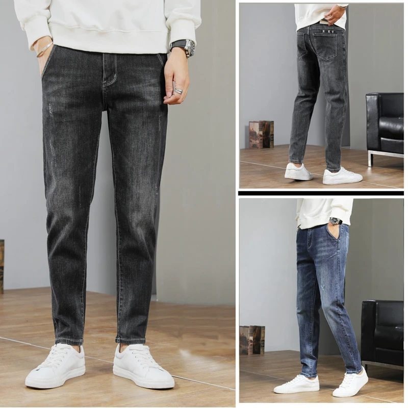 Autumn Jeans Men's Stretch Slim Fit All-Match Long Cotton Buttons Casual Comfortable Trousers Denim Pants
Autumn Jeans Men's Stretch Slim Fit All-Match Long Cotton Buttons Casual Comfortable Trousers Denim Pants