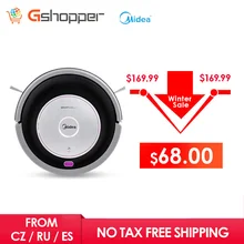 Odkurzacz Robot MR02 Midea, moc ssąca 1000 PA, Odkurzanie i Mycie 2 in1, 4 Tryby sprzątania i robot nawigacyjny G-SLAM(China)