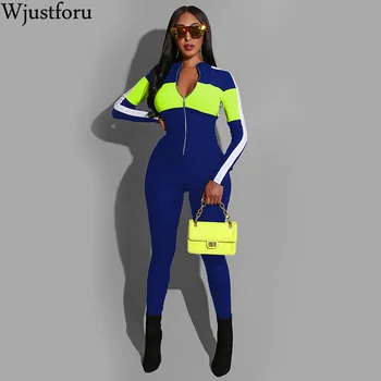Wjustforu Fashion Skinny Patchwork Jumpsuit Women 3 Color Tight Sporting Bodysuit Female Casual Elegant Overalls Vestidos Slim
Wjustforu Fashion Skinny Patchwork Jumpsuit Women 3 Color Tight Sporting Bodysuit Female Casual Elegant Overalls Vestidos Slim
