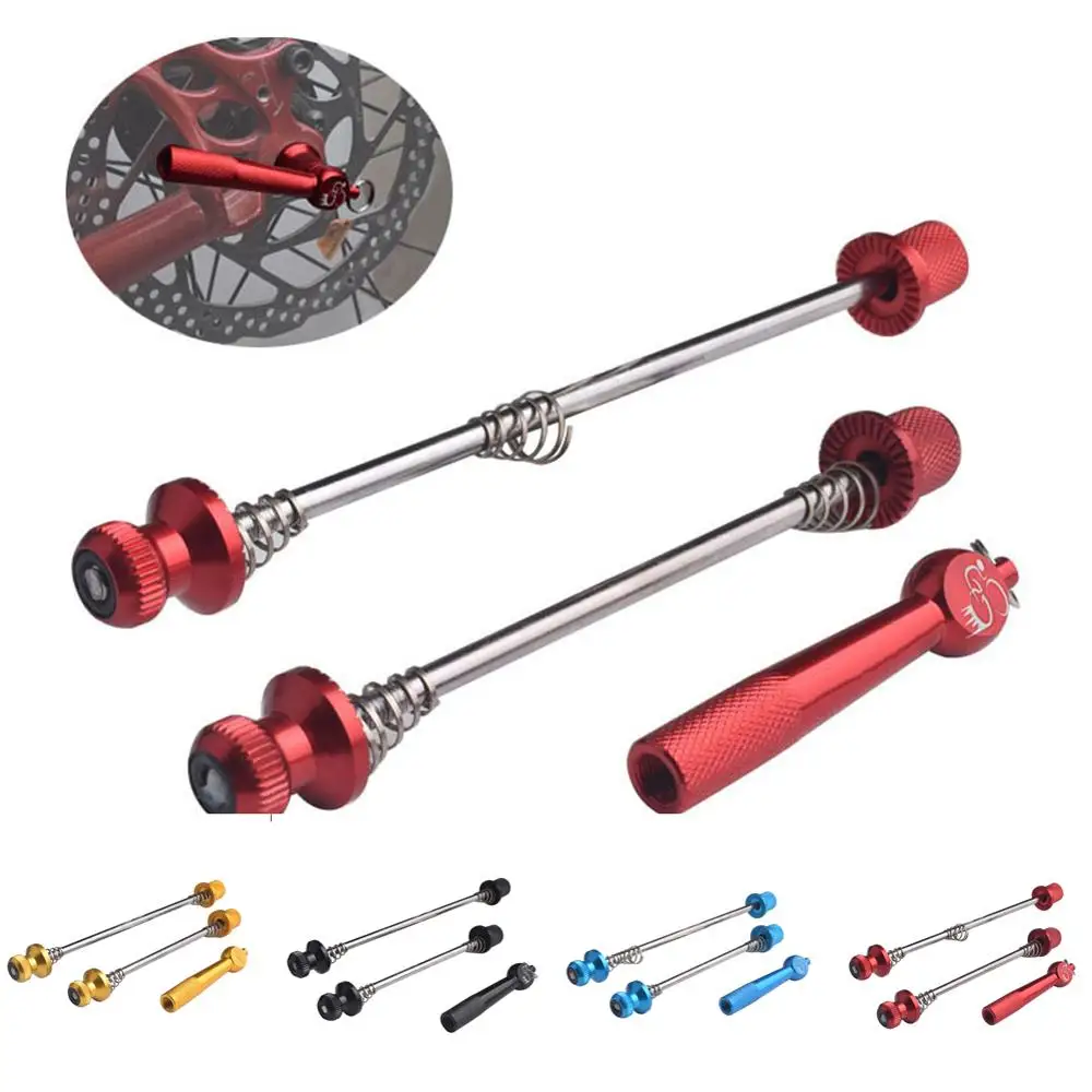 2020 New MTB Bike Hub Quick Release Rod Anti-theft Skewers Road Bike Front & Rear Axle Rod Lightweight Aluminum Alloy Screw Rod
2020 New MTB Bike Hub Quick Release Rod Anti-theft Skewers Road Bike Front & Rear Axle Rod Lightweight Aluminum Alloy Screw Rod
