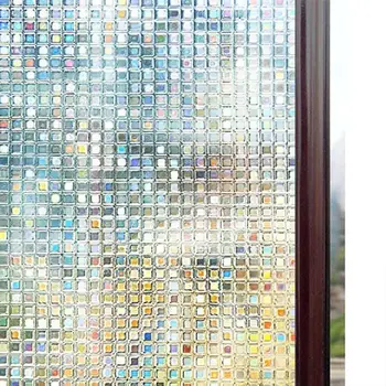 3D Rainbow Mosaic Window Privacy Film Non-Adhesive Vinyl Static Cling Stained Window Sticker Anti UV Decorative for Glass Door
3D Rainbow Mosaic Window Privacy Film Non-Adhesive Vinyl Static Cling Stained Window Sticker Anti UV Decorative for Glass Door