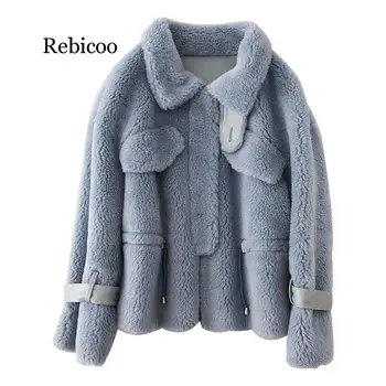 Real Fur Coat Wool Jacket Autumn Winter Coat Women Clothes Korean Vintage Suede Lining Sheep Shearling Fur
Real Fur Coat Wool Jacket Autumn Winter Coat Women Clothes Korean Vintage Suede Lining Sheep Shearling Fur
