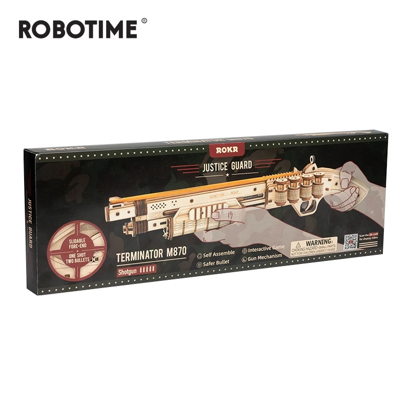 Robotime 172pcs DIY 3D Scatter with Rubber Band Bullet Wooden Gun Puzzle Game Popular Toy Gift for Children Adult LQ501
Robotime 172pcs DIY 3D Scatter with Rubber Band Bullet Wooden Gun Puzzle Game Popular Toy Gift for Children Adult LQ501