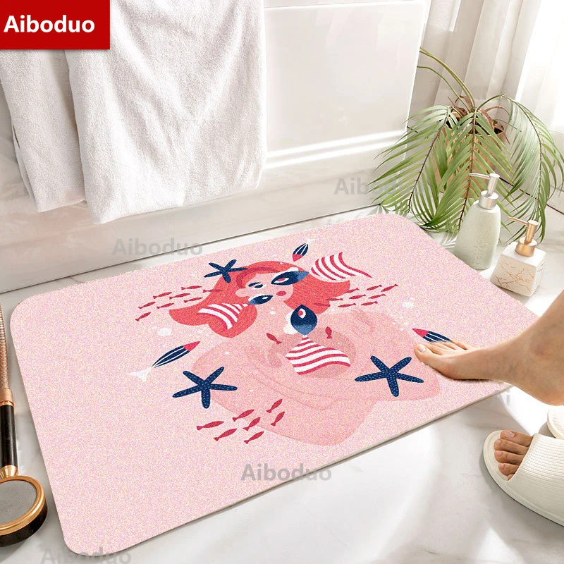 Aiboduo Customizable Kawaii Pink Mermaid Non-slip 50x80CM Household Exclusive Door Mat Absorbable Cute Living Room Bathroom Set
Aiboduo Customizable Kawaii Pink Mermaid Non-slip 50x80CM Household Exclusive Door Mat Absorbable Cute Living Room Bathroom Set