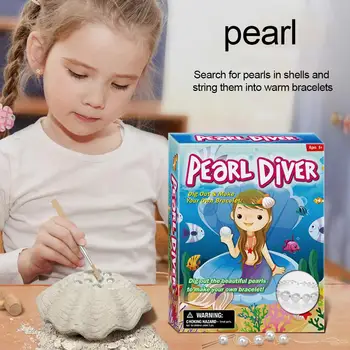 Children's Puzzle DIY Assemble Archaeological Toy Shell Pearl Bracelet Girl Dig Pearl Shell Kit Kids Educational Science Toy
Children's Puzzle DIY Assemble Archaeological Toy Shell Pearl Bracelet Girl Dig Pearl Shell Kit Kids Educational Science Toy