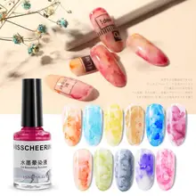Aquarelle vernis à ongles encre teinture à l'eau liquide dégradé ongles Gel durable étanche vernis à ongles nouveau Design 2019 TSLM1(China)