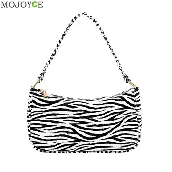 Fashion Zebra Print Handbag Velvet Retro Female Underarm Bag Shoulder Tote Purse Youth Ladies Simple Versatile Bag
Fashion Zebra Print Handbag Velvet Retro Female Underarm Bag Shoulder Tote Purse Youth Ladies Simple Versatile Bag