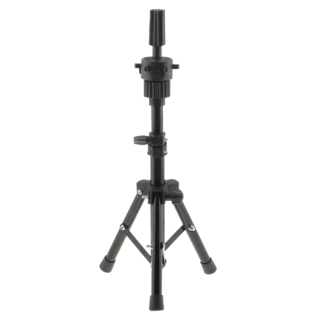8’’ Black Mannequin Head Human Hair Hairdressing Mannikin Head+Tripod Holder 8’’ Black Mannequin Head Human Hair Hairdressing Mannikin Head+Tripod Holder