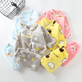 Winter Flannel Kids Pajamas Sets Child Warm Sleepwear Cartoon Animals Print Baby Girls Boys Nightwear Children Pajamas
Winter Flannel Kids Pajamas Sets Child Warm Sleepwear Cartoon Animals Print Baby Girls Boys Nightwear Children Pajamas