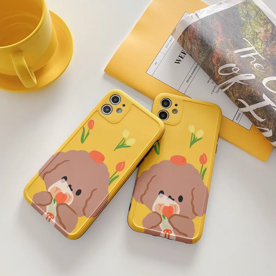 For iPhone 11 Pro XS Max XR X Case Cute Cartoon Flower Dog Pattern Phone Case For iPhone SE 8 7 Plus Soft Shockproof Back Cover
For iPhone 11 Pro XS Max XR X Case Cute Cartoon Flower Dog Pattern Phone Case For iPhone SE 8 7 Plus Soft Shockproof Back Cover
