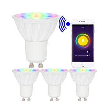 5W tuya smart wireless WIFI GU10 LED bulb lamp soptlight LED bulb WIFI control RGBWW RGBCW Dimmable LED lights
5W tuya smart wireless WIFI GU10 LED bulb lamp soptlight LED bulb WIFI control RGBWW RGBCW Dimmable LED lights