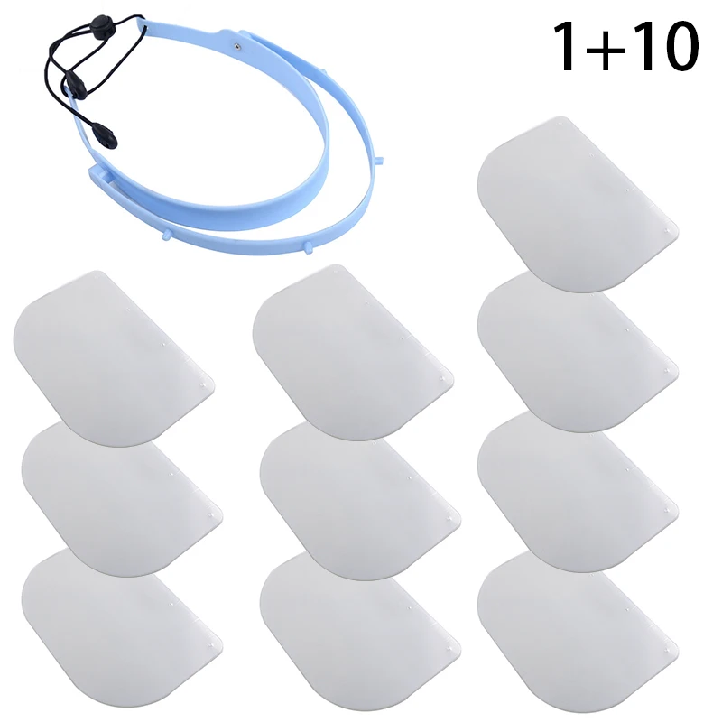 Safety Face Shield Detachable With 10 Plastic Clear Full-Face Protective Visor Anti-fog Outdoor Travel Protection Accessories
Safety Face Shield Detachable With 10 Plastic Clear Full-Face Protective Visor Anti-fog Outdoor Travel Protection Accessories