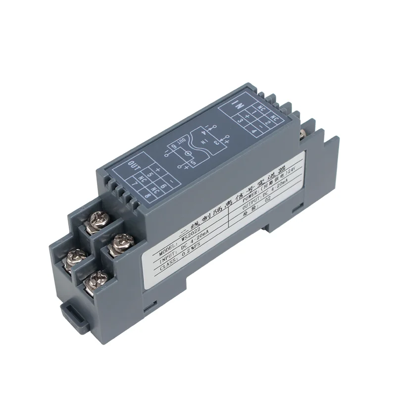 Isolate Signal Conversion Terminals WS2022 Two-wire System 4-20mA Current Signal Isolator Output Power Supply
Isolate Signal Conversion Terminals WS2022 Two-wire System 4-20mA Current Signal Isolator Output Power Supply