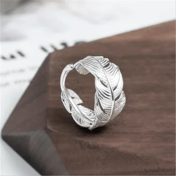 Creative Ethnic Style Exquisite Fashion Atmosphere 925 Sterling Silver Jewelry Feather Branch Leaf Opening Rings SR165
Creative Ethnic Style Exquisite Fashion Atmosphere 925 Sterling Silver Jewelry Feather Branch Leaf Opening Rings SR165