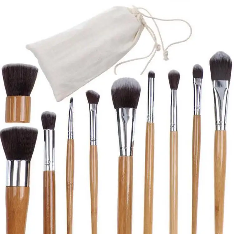 11pcs/set Natural Bamboo Makeup Brushes Kit with Bag Professional Cosmetic Eyeliner Brush Soft Kabuki Foundation Blending Tool
11pcs/set Natural Bamboo Makeup Brushes Kit with Bag Professional Cosmetic Eyeliner Brush Soft Kabuki Foundation Blending Tool