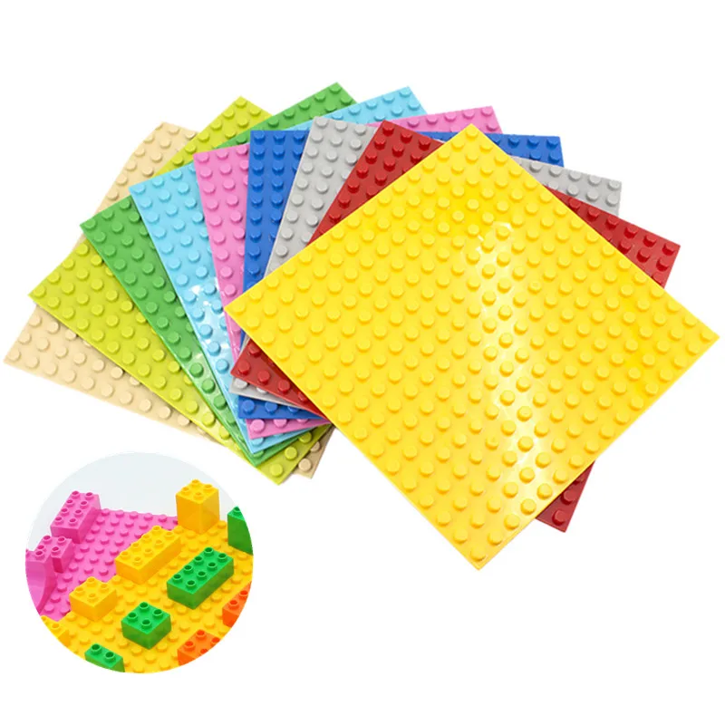 16*16 Dots Big Blocks Base Plates DIY Bricks Large Particle Building Blocks Toys Fit Hollow Duploe Baseplates for Children Gift
16*16 Dots Big Blocks Base Plates DIY Bricks Large Particle Building Blocks Toys Fit Hollow Duploe Baseplates for Children Gift