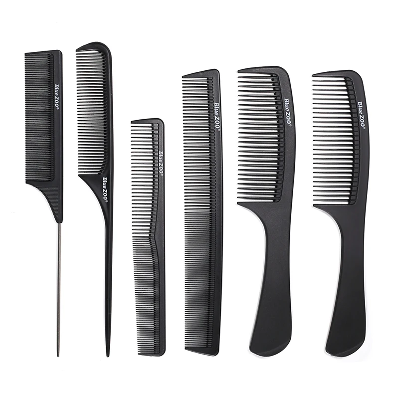 BlueZOO 6 hairdressing tip comb comb comb hair plate hair resistant high temperature anti-static carbon fiber comb
BlueZOO 6 hairdressing tip comb comb comb hair plate hair resistant high temperature anti-static carbon fiber comb