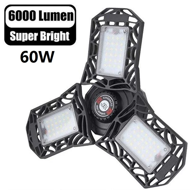 Led Garage Light Super Bright 60W 6000lm Deformable Led Garage Lamp Ceiling Lights for Garage Workshop Warehouse Dropshipping
Led Garage Light Super Bright 60W 6000lm Deformable Led Garage Lamp Ceiling Lights for Garage Workshop Warehouse Dropshipping