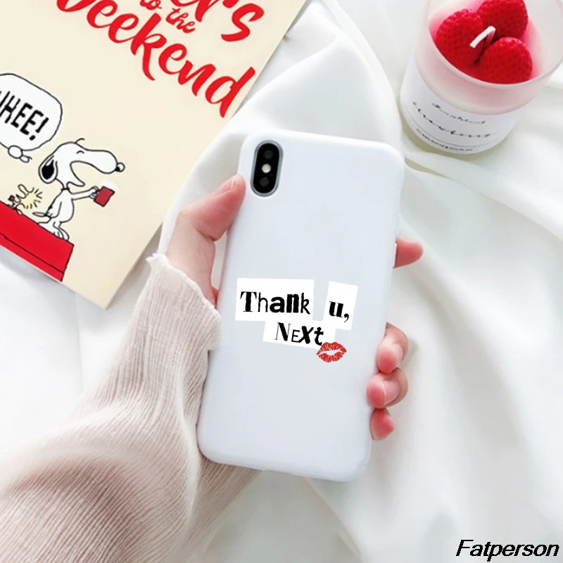 American singer Ariana Grande For iPhone X XR XS MAX white Soft Silicone Cover Case 6 6s 7 8 8plus Coque cases | Мобильные телефоны