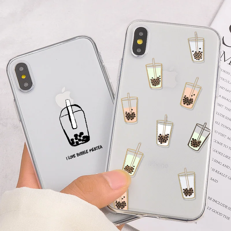Pearl Milk Tea Transparent Phone Case For iPhone XR XS Max XS X 7 8 6S Plus Clear Soft Corners Protect Cover For iPhone 7 6 Plus
Pearl Milk Tea Transparent Phone Case For iPhone XR XS Max XS X 7 8 6S Plus Clear Soft Corners Protect Cover For iPhone 7 6 Plus