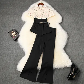 Summer Clothes for Women 2020 New Fashion Two Piece Outfits Elegant Office Lady Patchwork Chiffon Blouse and Pants Suit Sets
Summer Clothes for Women 2020 New Fashion Two Piece Outfits Elegant Office Lady Patchwork Chiffon Blouse and Pants Suit Sets